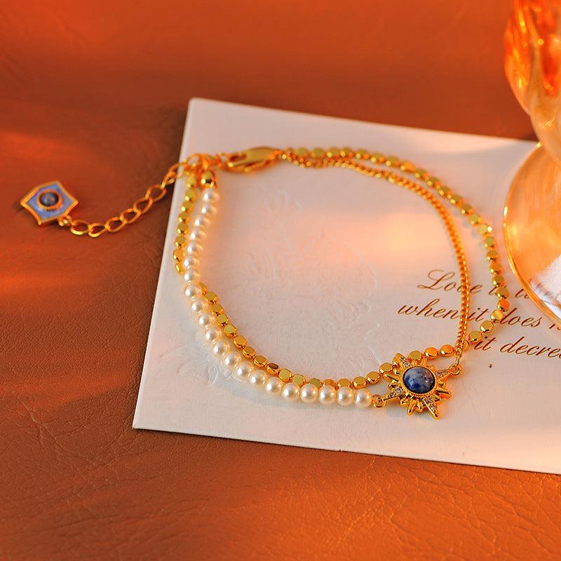 ダブルブルー エイトマウンテンスターネックレス イヤリング ブレスレットセット