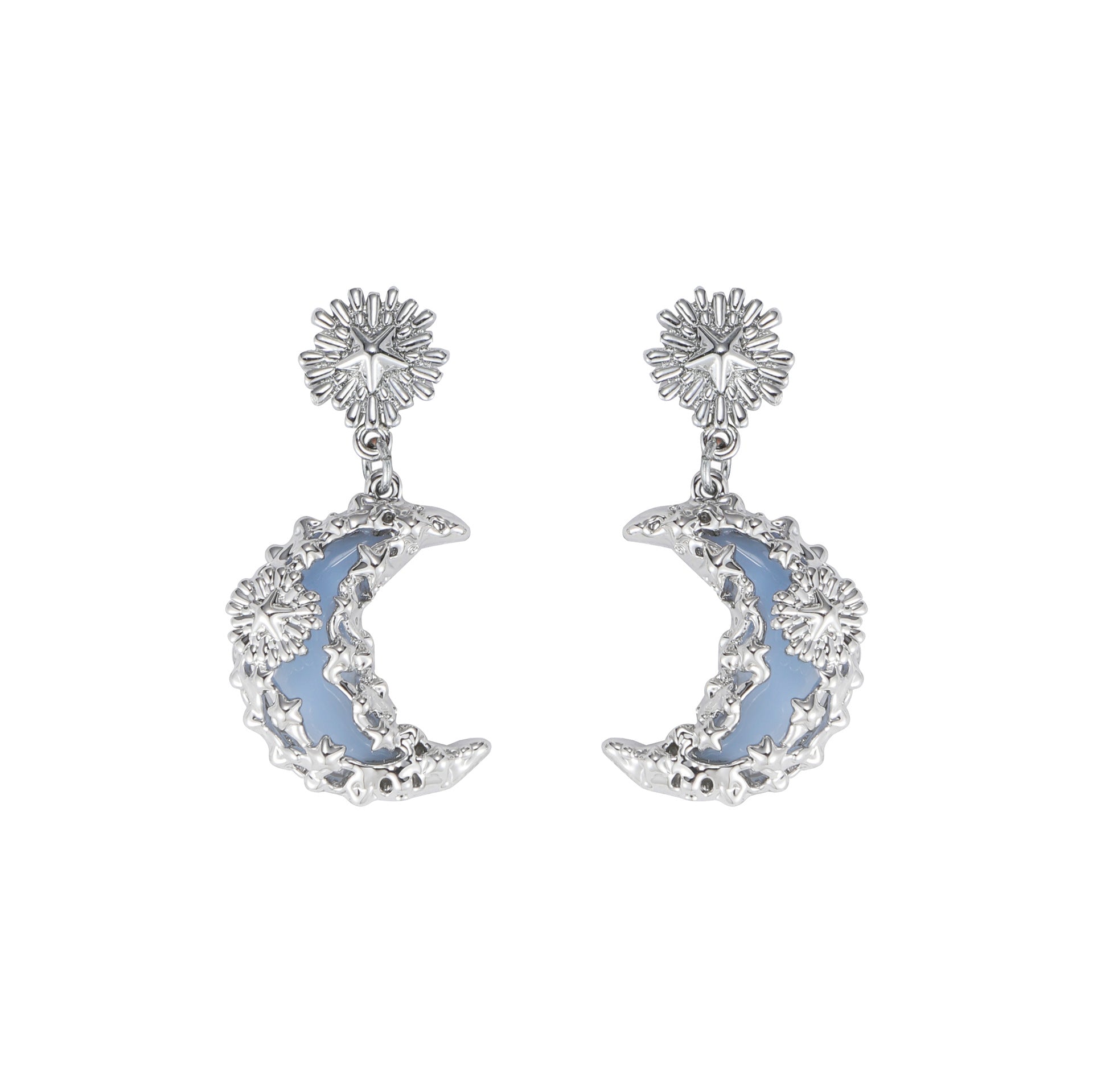 Lava blue moon series necklace ring earrings