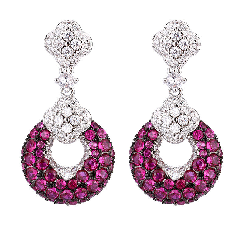 S925 silver needle studded earrings