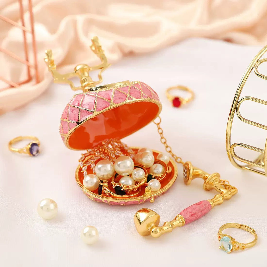Enamel Jewelry Box & Phone Decor