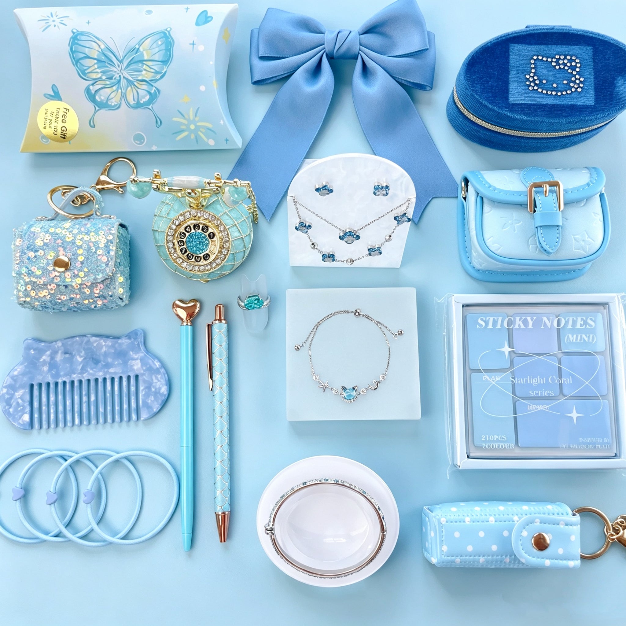 Blue Jewelry & Gift Curated Set