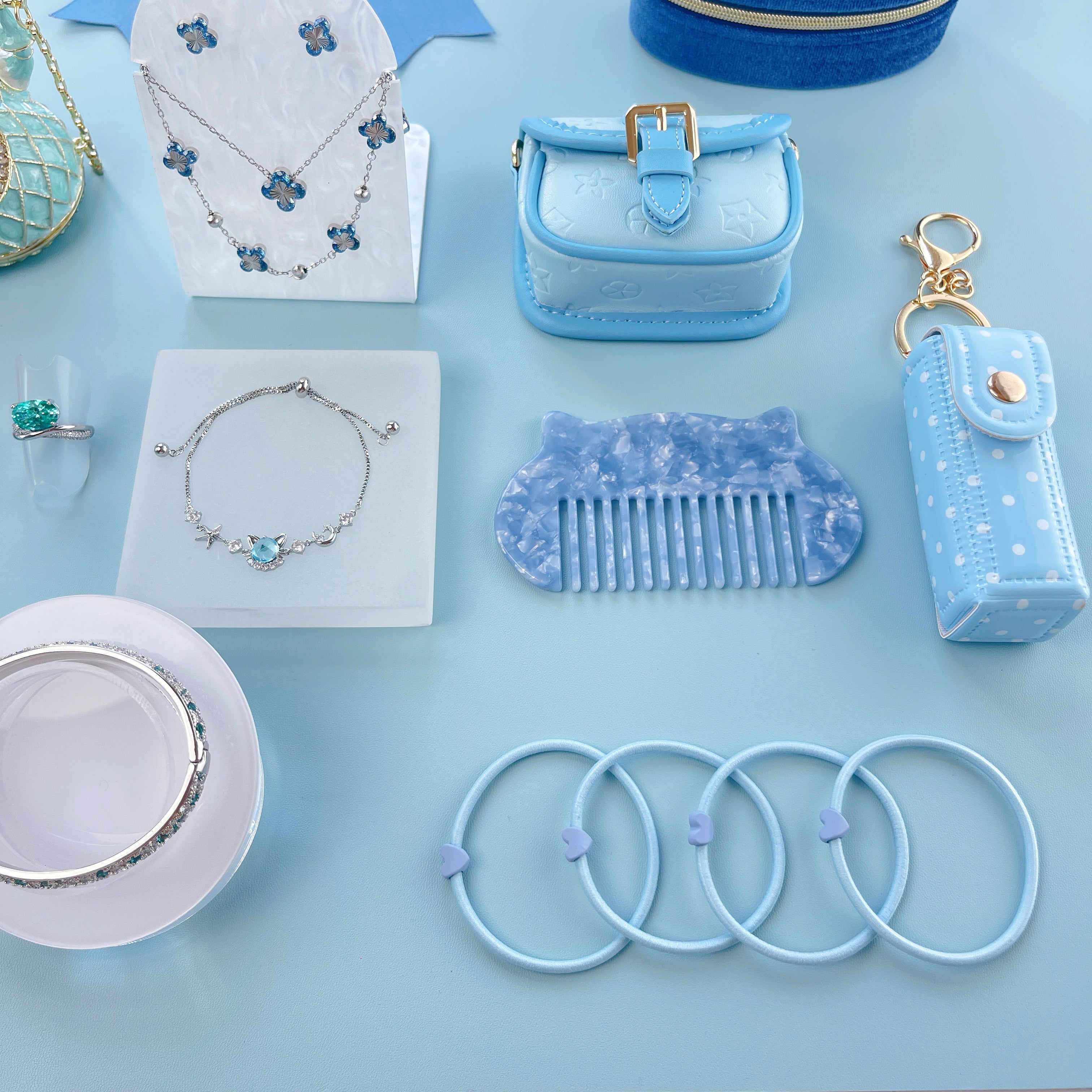Blue Jewelry & Gift Curated Set