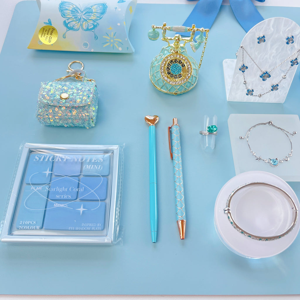Blue Jewelry & Gift Curated Set