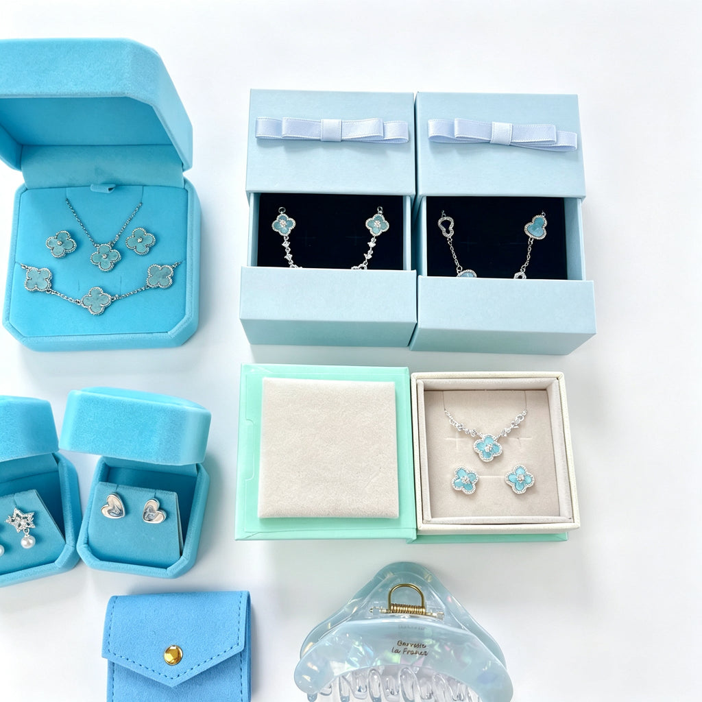 Blue Four Leaf Clover Curated Set