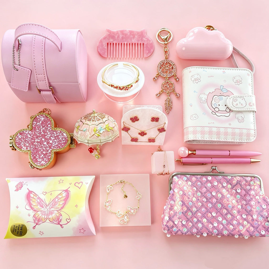 Pink Jewelry & Gift Curated Set