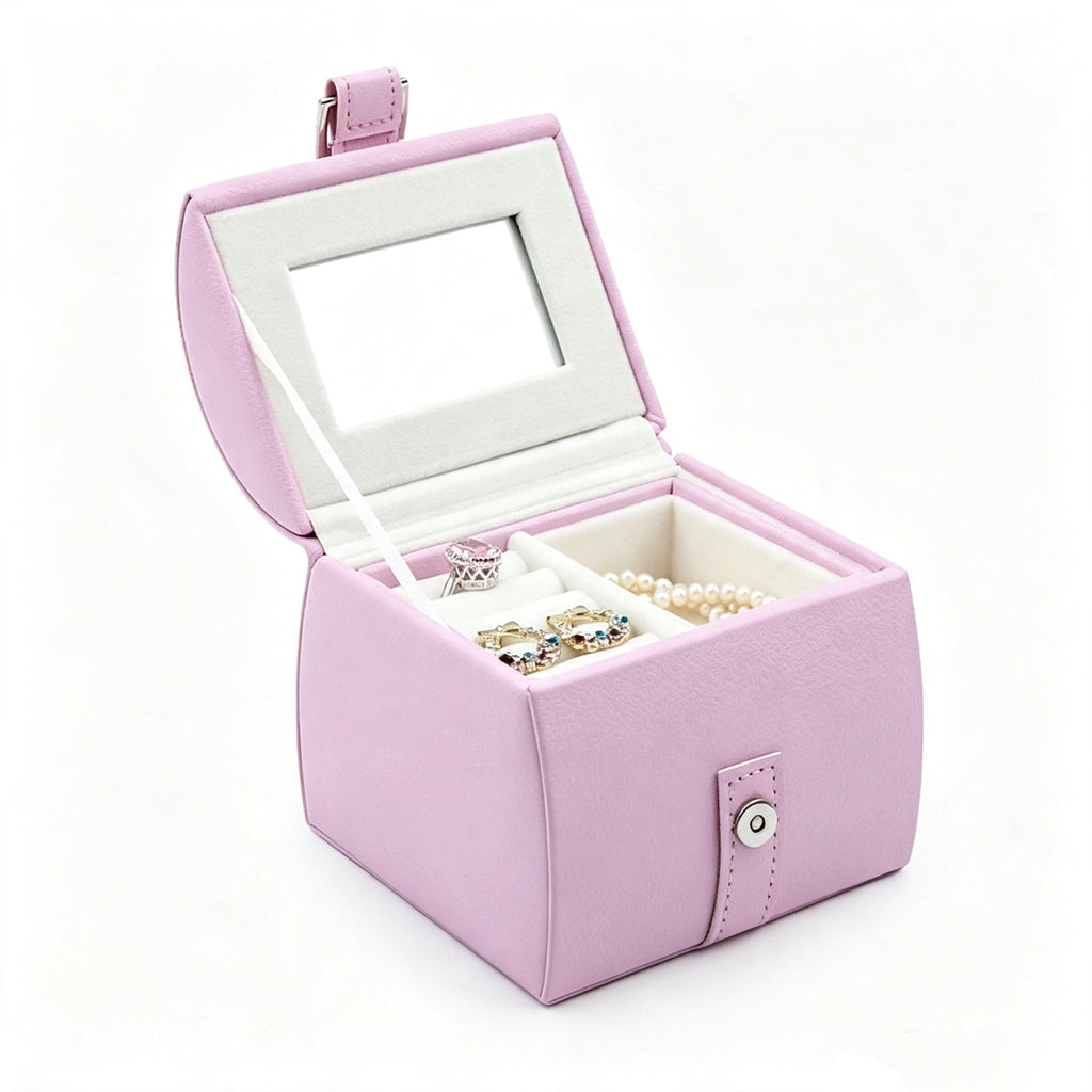 Double‑Layer Pu Leather Jewelry Case