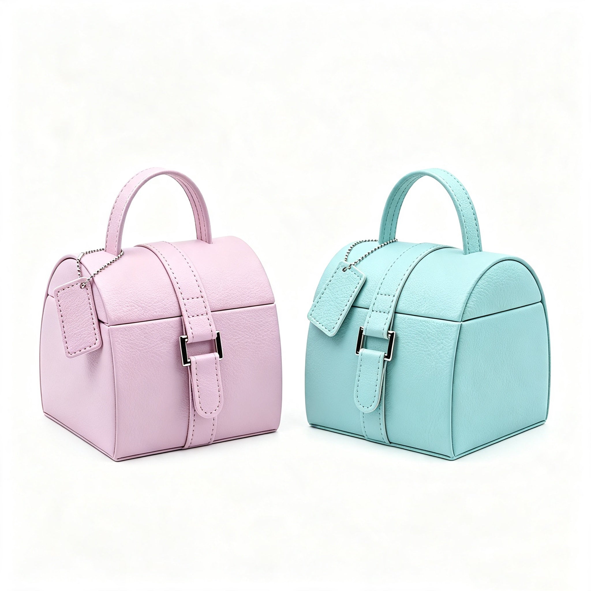Double‑Layer Pu Leather Jewelry Case