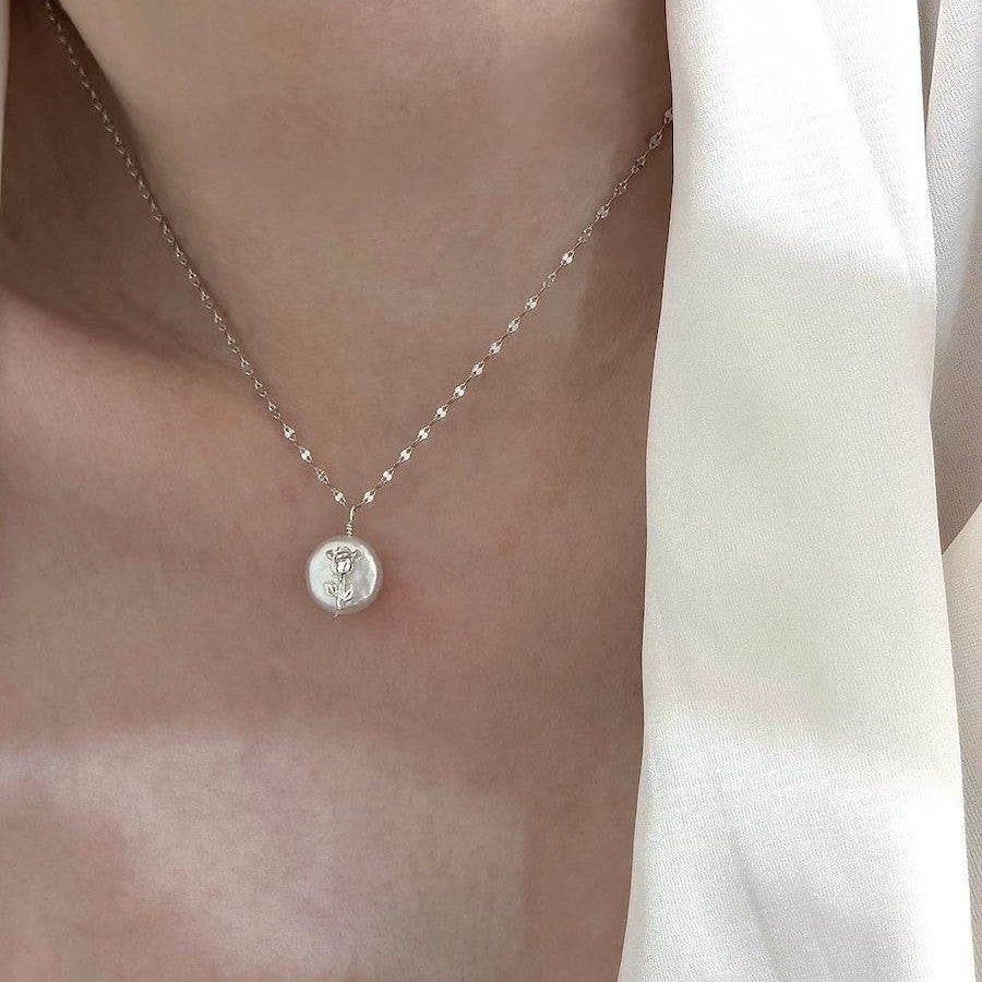 バロックパールS925スターリングシルバーネックレス