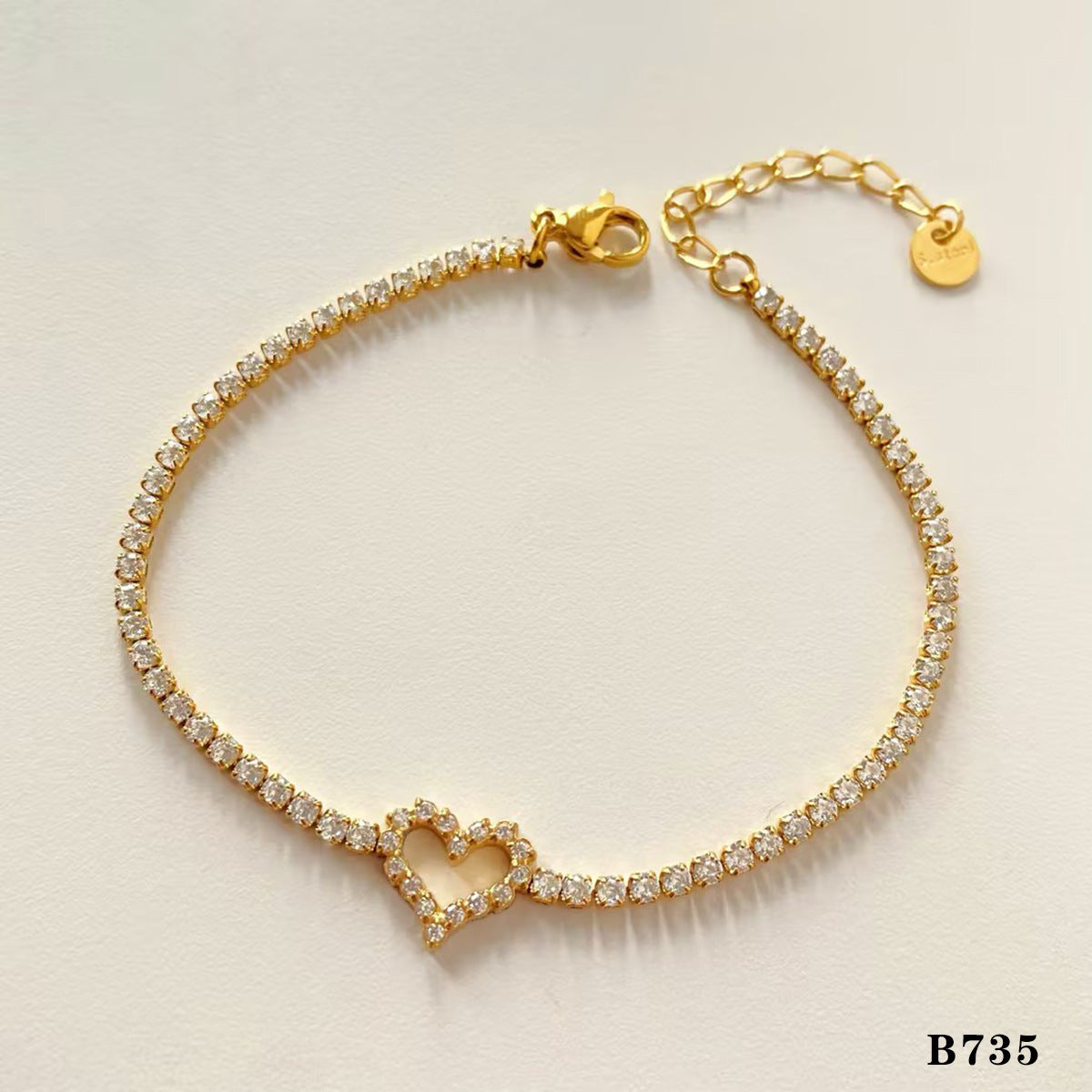 Stackable Irregular Texture Love Bracelet suit